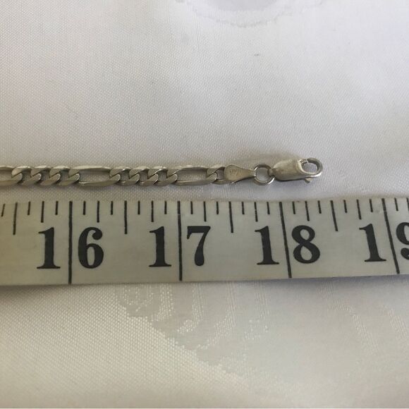 Unisex 18” .925 Sterling Silver 6mm Figaro Chain - Picture 8 of 8